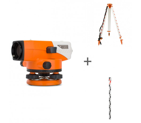 Комплект: Оптический нивелир RGK N-32 + S6-N + TS-3