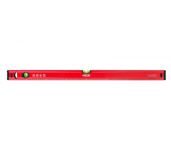 Пузырьковый строительный уровень с магнитом RGK U6080 0,8 м (80 см)