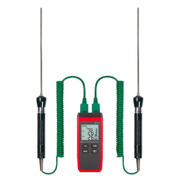Термометр RGK CT-12 с 2-мя погружными зондами температуры TR-10W